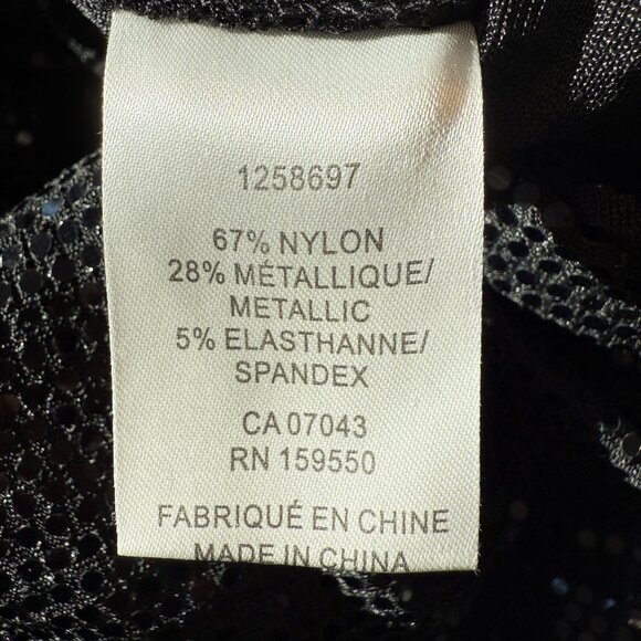 House of Harlow 1960 Black Sequin Two-Piece Set – Crop Tank & High-Waist Pants - Picture 8 of 8